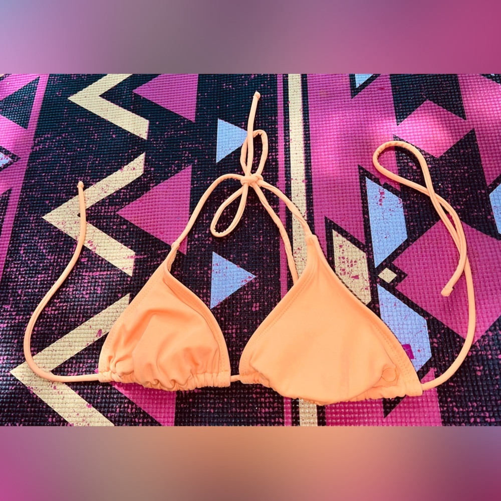 Orange bikini top